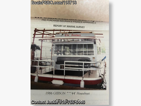 44'  1986 Gibson Houseboat BoatsFSBOgo