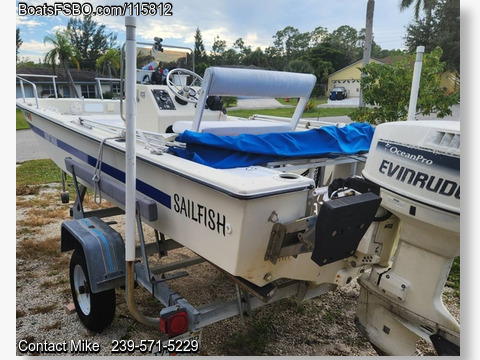 17'  1989 Sailfish 170cc Skiff BoatsFSBOgo