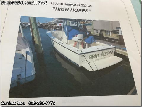 22' 1998 Shamrock 220 Cuddy BoatsFSBOgo